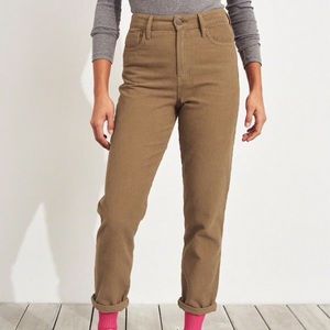 corduroy high waisted pants.